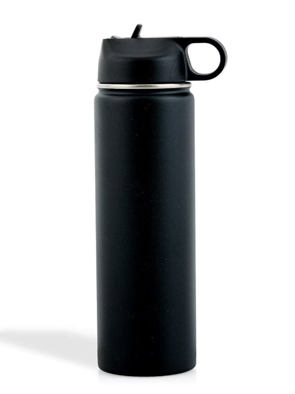 The Memory Company Black Double Wall Stainless Steel Water Bottle 22oz - NEW